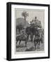 Our Troops in Burmah, Mounted Infantry with Baggage Elephants Crossing the Shan Hills-Richard Caton Woodville II-Framed Giclee Print