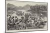 Our Troops in Burmah, Royal Munster Fusiliers Crossing the Myitnge River-null-Mounted Giclee Print