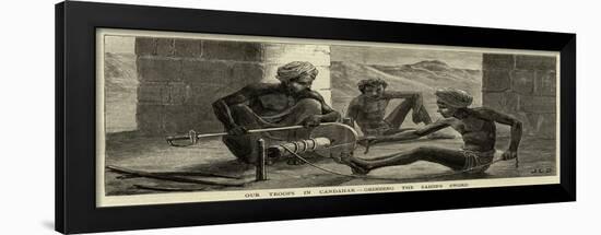 Our Troops in Candahar, Grinding the Sahib's Sword-null-Framed Giclee Print