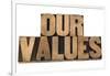 Our Values-PixelsAway-Framed Art Print