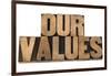 Our Values-PixelsAway-Framed Art Print