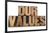 Our Values-PixelsAway-Framed Art Print