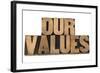 Our Values-PixelsAway-Framed Art Print