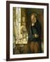 Our Village Clockmaker Solving a Problem-James Campbell-Framed Giclee Print