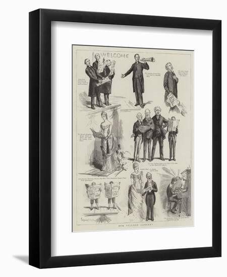 Our Village Concert-Sydney Prior Hall-Framed Giclee Print