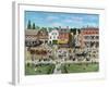 Our Village Parade 4th of July 1909-Bob Fair-Framed Giclee Print