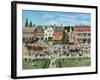 Our Village Parade 4th of July 1909-Bob Fair-Framed Giclee Print