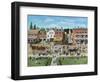 Our Village Parade 4th of July 1909-Bob Fair-Framed Giclee Print