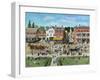 Our Village Parade 4th of July 1909-Bob Fair-Framed Giclee Print