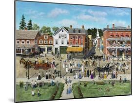 Our Village Parade 4th of July 1909-Bob Fair-Mounted Giclee Print