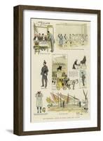 Our Wandering Artist at Dijon, Lyons, and Toulon-Phil May-Framed Giclee Print