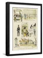 Our Wandering Artist at Dijon, Lyons, and Toulon-Phil May-Framed Giclee Print