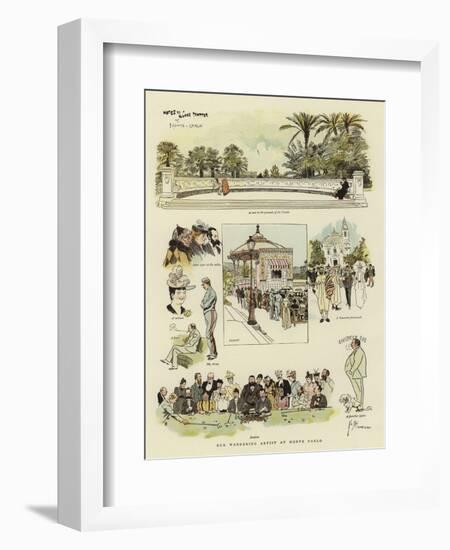 Our Wandering Artist at Monte Carlo-Phil May-Framed Giclee Print