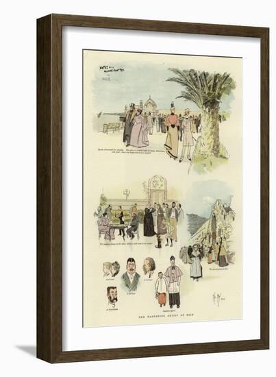 Our Wandering Artist at Nice-Phil May-Framed Giclee Print