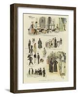 Our Wandering Artist at Rome-Phil May-Framed Giclee Print