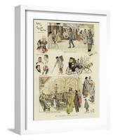 Our Wandering Artist in Paris-Phil May-Framed Giclee Print