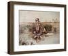 Our Warriors Return, 1895-Charles Marion Russell-Framed Giclee Print