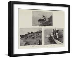 Our West African Colonies, Gunboats on the Niger-null-Framed Giclee Print