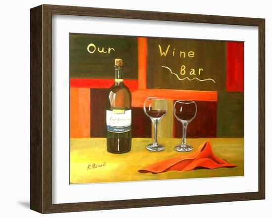 Our Wine Bar-Ruth Palmer-Framed Art Print