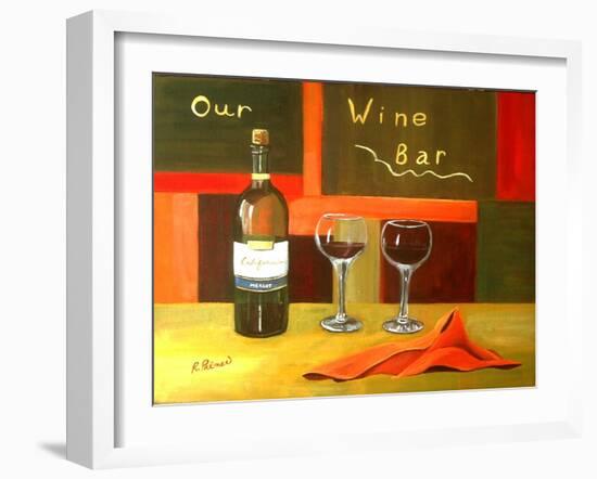 Our Wine Bar-Ruth Palmer-Framed Art Print