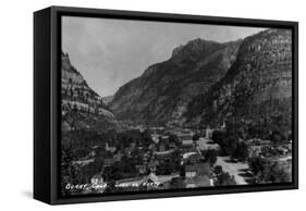 Ouray, Colorado - Northern View from Town-Lantern Press-Framed Stretched Canvas