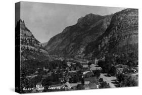 Ouray, Colorado - Northern View from Town-Lantern Press-Stretched Canvas