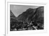 Ouray, Colorado - Northern View from Town-Lantern Press-Framed Art Print