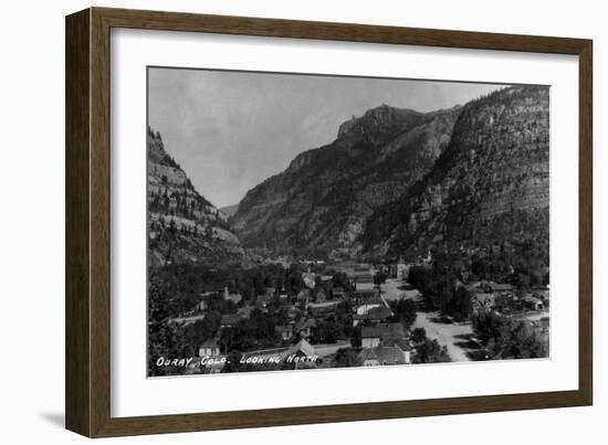 Ouray, Colorado - Northern View from Town-Lantern Press-Framed Art Print