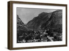 Ouray, Colorado - Northern View from Town-Lantern Press-Framed Art Print