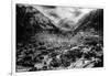 Ouray, Colorado - Panoramic View of Town, Mt Abram-Lantern Press-Framed Art Print