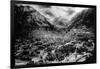 Ouray, Colorado - Panoramic View of Town, Mt Abram-Lantern Press-Framed Art Print