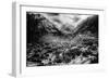 Ouray, Colorado - Panoramic View of Town, Mt Abram-Lantern Press-Framed Art Print