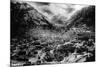 Ouray, Colorado - Panoramic View of Town, Mt Abram-Lantern Press-Mounted Premium Giclee Print