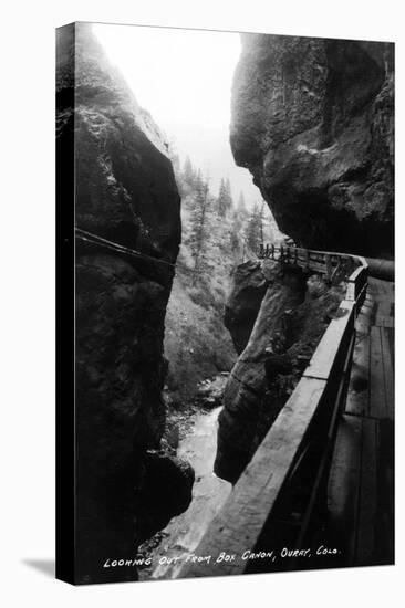 Ouray, Colorado - View from Box Canyon-Lantern Press-Stretched Canvas