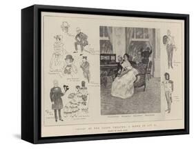Ours at the Globe Theatre, a Scene in Act II-Frank Craig-Framed Stretched Canvas