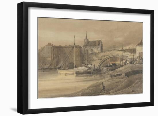 Ouse Bridge, York, 1800-Thomas Girtin-Framed Giclee Print