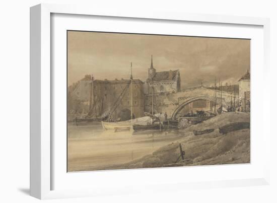 Ouse Bridge, York, 1800-Thomas Girtin-Framed Giclee Print