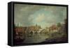 Ouse Bridge, York, c.1764-William Marlow-Framed Stretched Canvas