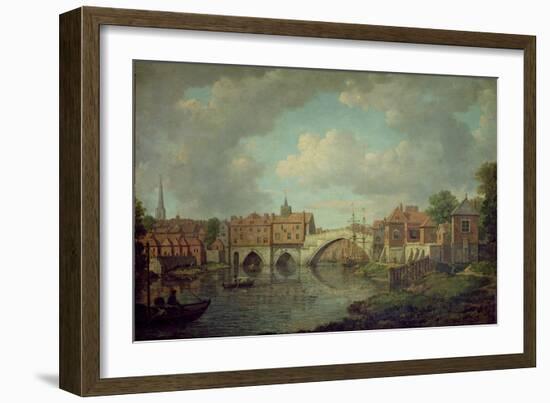 Ouse Bridge, York, c.1764-William Marlow-Framed Giclee Print