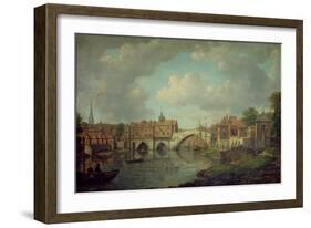 Ouse Bridge, York, c.1764-William Marlow-Framed Giclee Print