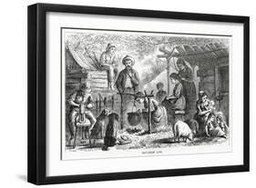 "Out-Door Life", Illustration for a Feature Story, 'A Community of Outcasts', from 'Appleton's…-null-Framed Giclee Print