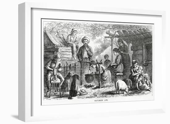 "Out-Door Life", Illustration for a Feature Story, 'A Community of Outcasts', from 'Appleton's…-null-Framed Giclee Print