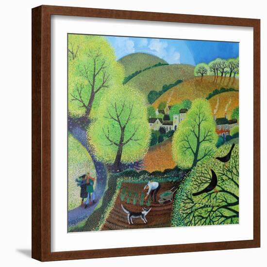 Out for a stroll, 2016-Lisa Graa Jensen-Framed Giclee Print