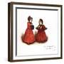 Out for a walk' by Kate Greenaway-Kate Greenaway-Framed Giclee Print