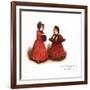 Out for a walk' by Kate Greenaway-Kate Greenaway-Framed Giclee Print