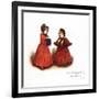 Out for a walk' by Kate Greenaway-Kate Greenaway-Framed Giclee Print