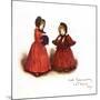 Out for a walk' by Kate Greenaway-Kate Greenaway-Mounted Giclee Print