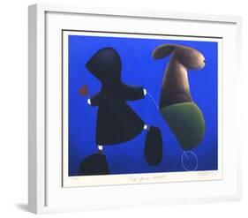 Out for a Walk-Mackenzie Thorpe-Framed Collectable Print