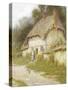 Out for a Walk-Helen Allingham-Stretched Canvas