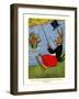 Out Leaped The Big Savage Alligator-Elmer Rache-Framed Art Print